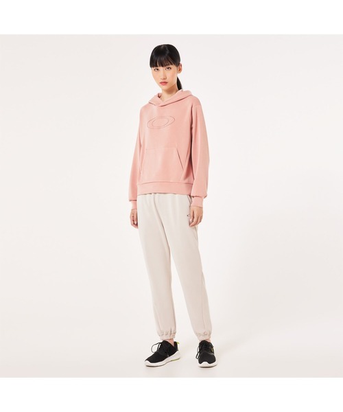 OAKLEY（オークリー）の「オークリー RADIANT PEACH FLEECE HOODIE 8.0/フーディー・パーカー/レディース/スポーツ・トレーニングウェア/吸汗速乾/OAKLEY（パーカー・レディース・オフホワイト/チャコールグレー/ピンク・M/L/XS/S）」の22枚目の写真