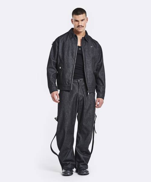 51%(フィフティーワンパーセント)の「Cargo denim jacket - Black(デニムジャケット・メンズ・その他・M/L)」の2枚目の写真
