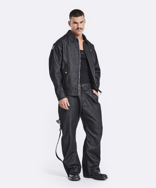 51%(フィフティーワンパーセント)の「Cargo denim jacket - Black(デニムジャケット・メンズ・その他・M/L)」の4枚目の写真