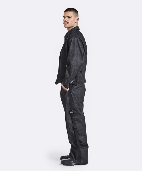 51%(フィフティーワンパーセント)の「Cargo denim jacket - Black(デニムジャケット・メンズ・その他・M/L)」の5枚目の写真