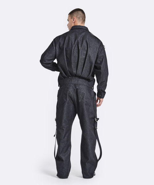 51%(フィフティーワンパーセント)の「Cargo denim jacket - Black(デニムジャケット・メンズ・その他・M/L)」の7枚目の写真