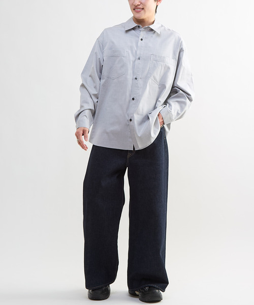 CONVERSE TOKYO（コンバーストウキョウ）の「BACK STAR★ OXFORD SHIRT（シャツ/ブラウス・レディース・ミント/サックスブルー/ピンク/ブラック・SMALL/MEDIUM）」の13枚目の写真