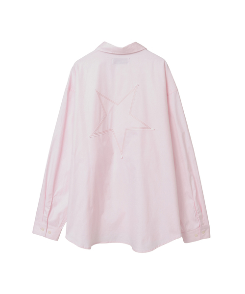 CONVERSE TOKYO（コンバーストウキョウ）の「BACK STAR★ OXFORD SHIRT（シャツ/ブラウス・レディース・ミント/サックスブルー/ピンク/ブラック・SMALL/MEDIUM）」の21枚目の写真