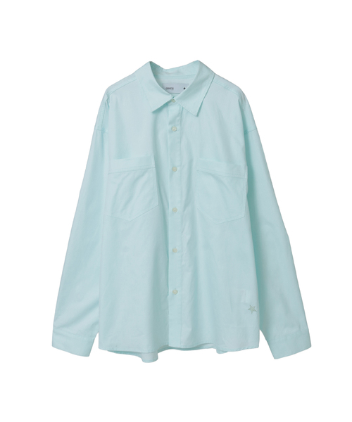 CONVERSE TOKYO（コンバーストウキョウ）の「BACK STAR★ OXFORD SHIRT（シャツ/ブラウス・レディース・ミント/サックスブルー/ピンク/ブラック・SMALL/MEDIUM）」の22枚目の写真