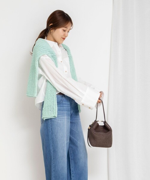 NOLLEY’S(ノーリーズ)の「MY STANDARD ショートシャツ(シャツ/ブラウス・レディース・ピンク系その他3/ホワイト/サックスブルー/ブルー系その他3・FREE)」の21枚目の写真