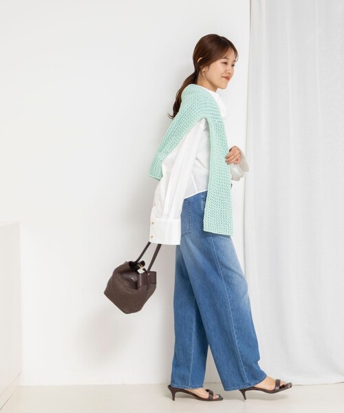 NOLLEY’S(ノーリーズ)の「MY STANDARD ショートシャツ(シャツ/ブラウス・レディース・ピンク系その他3/ホワイト/サックスブルー/ブルー系その他3・FREE)」の22枚目の写真