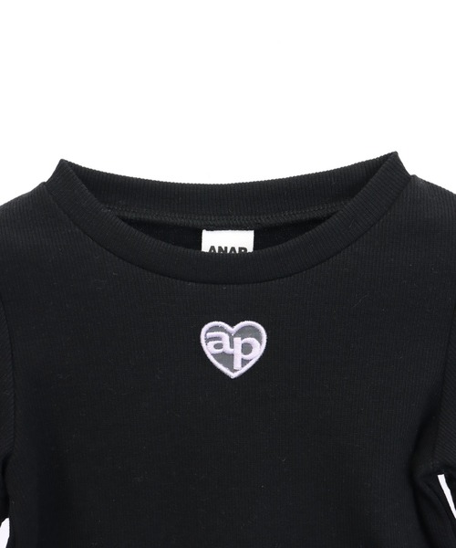 ANAP kids(アナップキッズ)の「マルチWAYリブトップス(Tシャツ/カットソー・キッズ・ラベンダー/ホワイト/ブラック・130/120/110)」の14枚目の写真