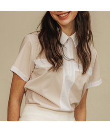 ANTOMARS（アントゥマーズ）の「マスマティクス 半ジップポロ レディース - ベージュ（ポロシャツ）」