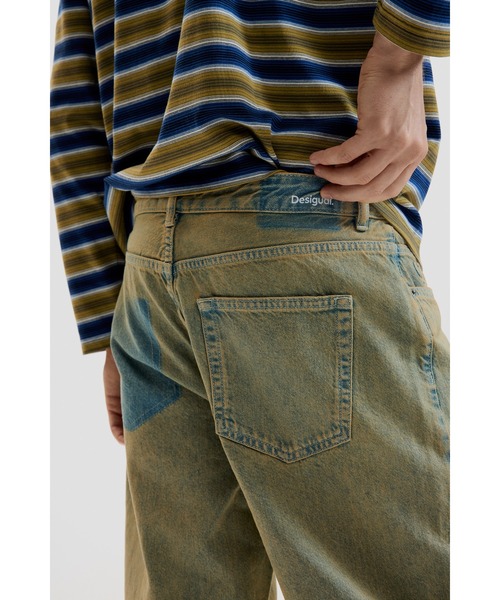 Desigual(デシグアル)の「ヴィンテージウォッシュ ストレート デニム(デニムパンツ・メンズ・グリーン・XXL/XL/L/M/S/XS)」の5枚目の写真