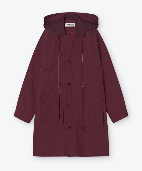 LAYERED FIELD PARKA (BURGUNDY)
