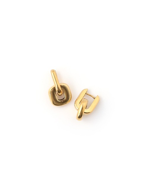 colleca la（コレカラ）の「[stainless]ステンレス・2WAYリンクピアス〈金属アレルギー対応〉（ピアス（両耳用）・レディース・シルバー×ゴールド/ゴールド・FREE）」の8枚目の写真