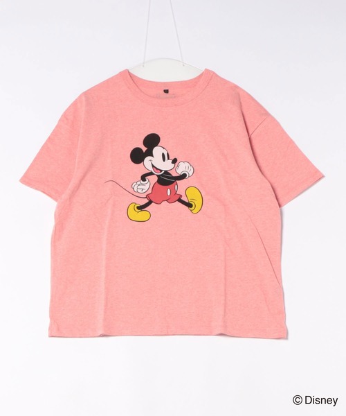 MARKEY'S(マーキーズ)の「【Disney】ミッキーマウス/プリントTシャツ/おとな(Tシャツ/カットソー・レディース・グリーン/ホワイト系その他/ピンク系その他/ブラック・160cm)」の1枚目の写真