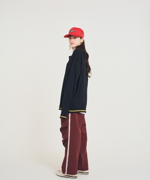 EFFECTEN（エフェクテン）の「【EFFECTEN】Stripe knit polo shirts（シャツ/ブラウス・メンズ・イエロー/ブラック・FREE）」の3枚目の写真