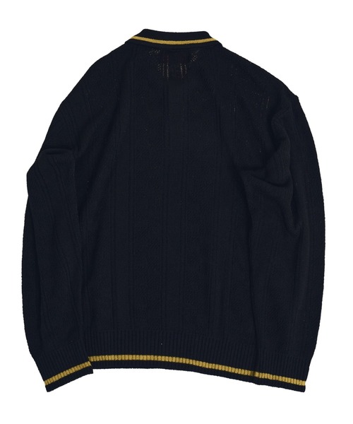 EFFECTEN（エフェクテン）の「【EFFECTEN】Stripe knit polo shirts（シャツ/ブラウス・メンズ・イエロー/ブラック・FREE）」の9枚目の写真