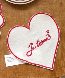 Vini（ヴィニ）の「『Je t'aime』 ジュテーム コースター / ランチョンマット（ランチョンマット/テーブルウェア）」