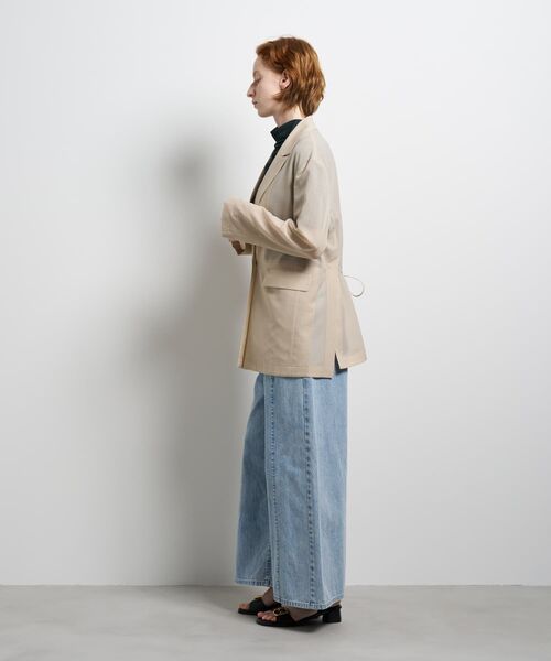 LANVIN en Bleu(ランバンオンブルー)の「シアーウールテーラードジャケット(テーラードジャケット・レディース・ブラック/ベージュ・36/38)」の5枚目の写真
