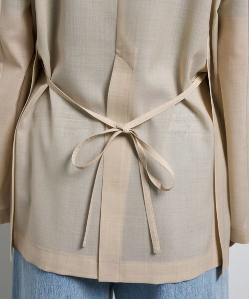 LANVIN en Bleu(ランバンオンブルー)の「シアーウールテーラードジャケット(テーラードジャケット・レディース・ブラック/ベージュ・36/38)」の10枚目の写真