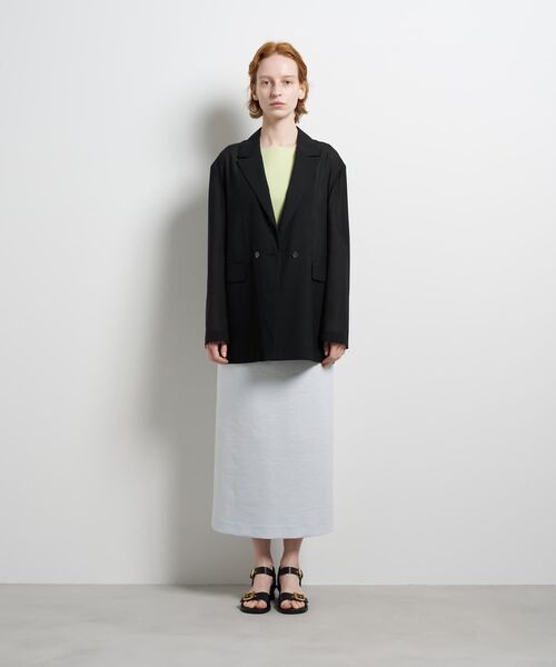LANVIN en Bleu(ランバンオンブルー)の「シアーウールテーラードジャケット(テーラードジャケット・レディース・ブラック/ベージュ・36/38)」の14枚目の写真