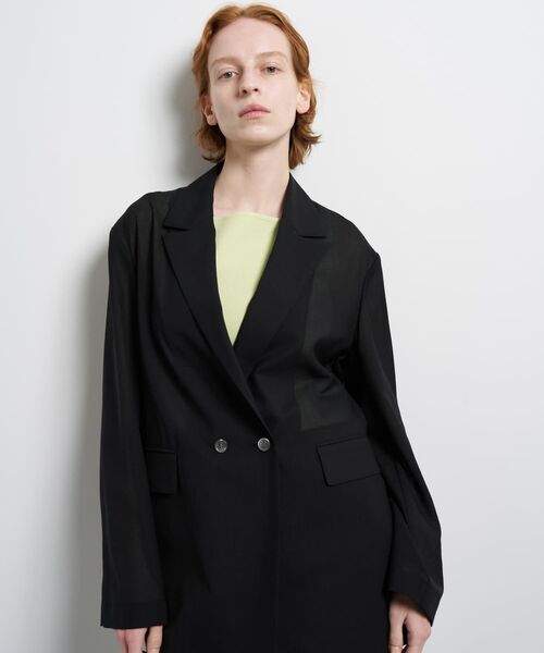 LANVIN en Bleu(ランバンオンブルー)の「シアーウールテーラードジャケット(テーラードジャケット・レディース・ブラック/ベージュ・36/38)」の18枚目の写真