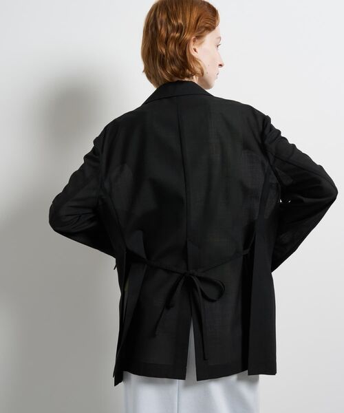 LANVIN en Bleu(ランバンオンブルー)の「シアーウールテーラードジャケット(テーラードジャケット・レディース・ブラック/ベージュ・36/38)」の20枚目の写真