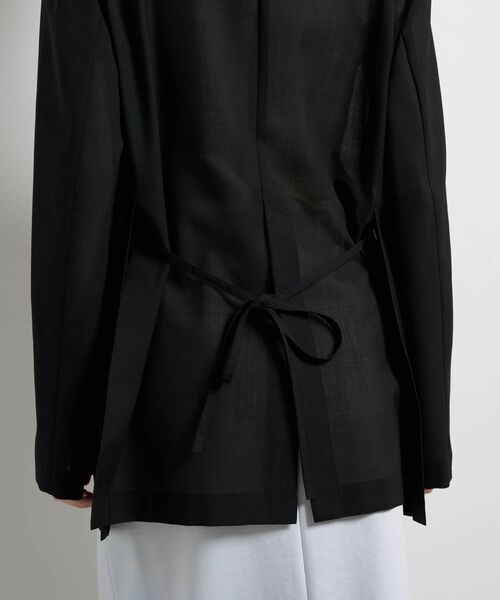 LANVIN en Bleu(ランバンオンブルー)の「シアーウールテーラードジャケット(テーラードジャケット・レディース・ブラック/ベージュ・36/38)」の21枚目の写真