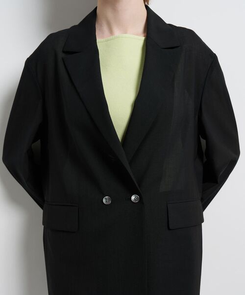 LANVIN en Bleu(ランバンオンブルー)の「シアーウールテーラードジャケット(テーラードジャケット・レディース・ブラック/ベージュ・36/38)」の22枚目の写真