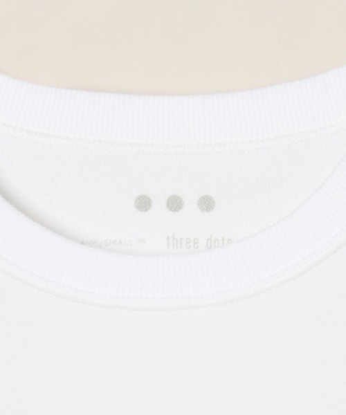 three dots(スリードッツ)の「ピグメントダイ ラグランスウェット(スウェット・レディース・ピンク系その他/チャコールグレー/グリーン系その他/ホワイト・SMALL)」の8枚目の写真