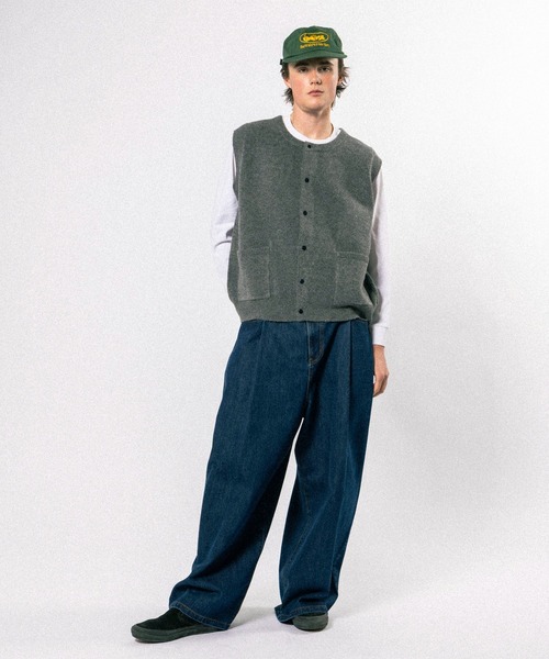 wide denim pants / ワイドデニムパンツ（デニムパンツ）｜Elanque