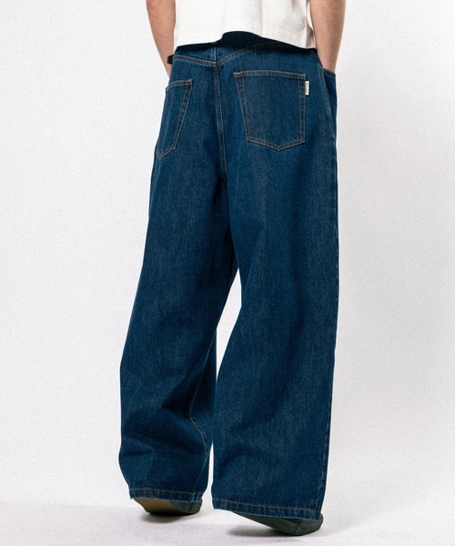 Lig. M wide denim デニムパンツ Elanque（エランク）の「wide denim pants / ワイドデニムパンツ