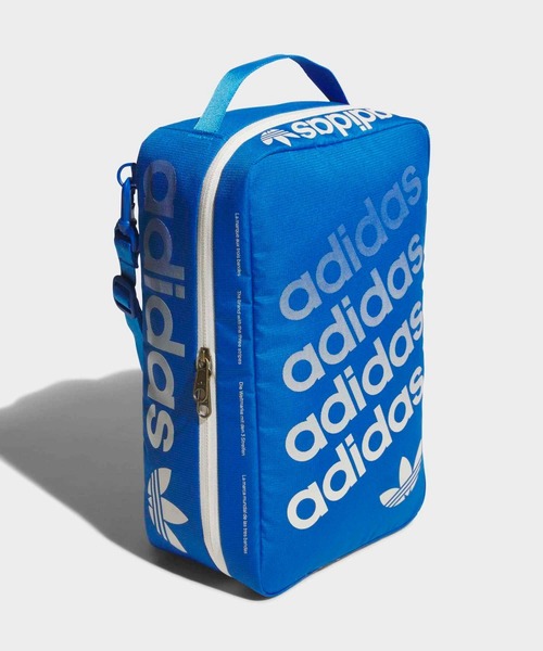 adidas 青 バケツ ロゴ入り オリジナルス シューズバッグ【adidas Golf/アディダスゴルフ】（エコ