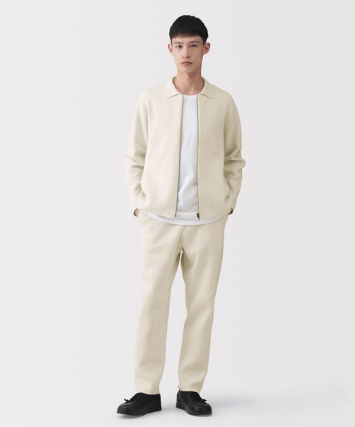 MUJI Labo（ムジラボ）の「〔MUJI Labo〕紳士　コットンミラノリブニットイージーパンツ（その他パンツ・メンズ・チャコールグレー/ブラック/ライトベージュ・M/L）」の3枚目の写真