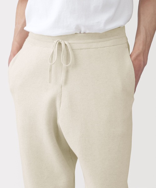 MUJI Labo（ムジラボ）の「〔MUJI Labo〕紳士　コットンミラノリブニットイージーパンツ（その他パンツ・メンズ・チャコールグレー/ブラック/ライトベージュ・M/L）」の10枚目の写真