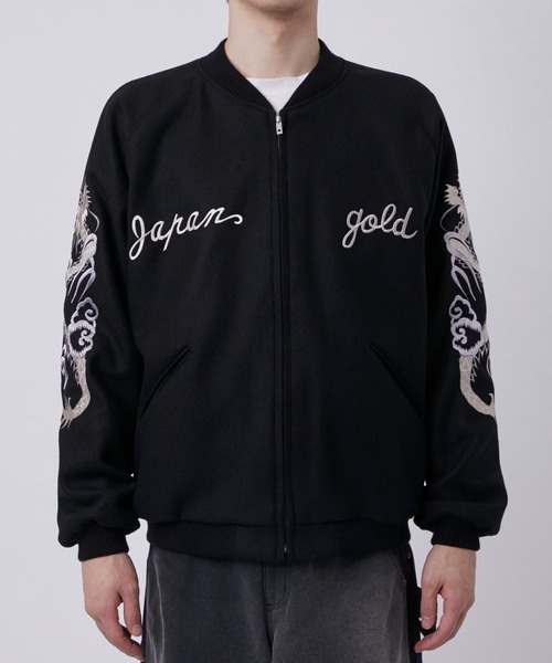 GOLD(ゴールド)の「【gold/ゴールド】WOOL MELTON ×ACETATE SOUVENIR JACKET(ブルゾン・メンズ・ブラック・S/M)」の15枚目の写真