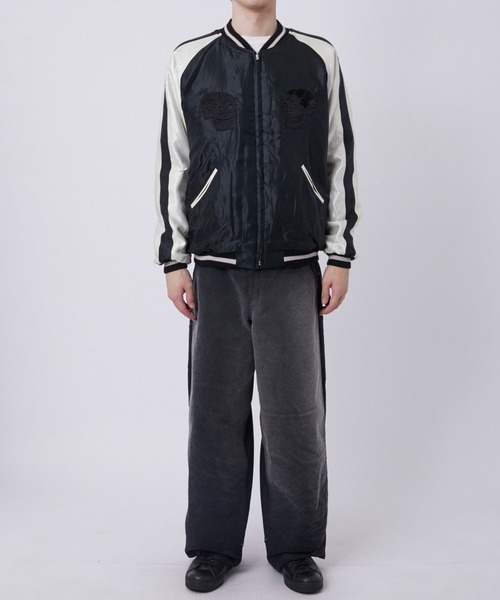 GOLD(ゴールド)の「【gold/ゴールド】WOOL MELTON ×ACETATE SOUVENIR JACKET(ブルゾン・メンズ・ブラック・S/M)」の7枚目の写真