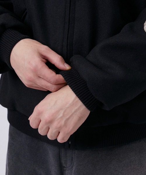 GOLD(ゴールド)の「【gold/ゴールド】WOOL MELTON ×ACETATE SOUVENIR JACKET(ブルゾン・メンズ・ブラック・S/M)」の12枚目の写真