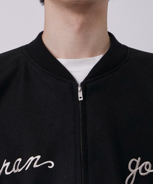 GOLD(ゴールド)の「【gold/ゴールド】WOOL MELTON ×ACETATE SOUVENIR JACKET(ブルゾン・メンズ・ブラック・S/M)」の10枚目の写真