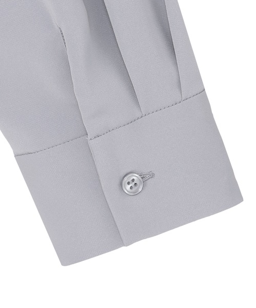 TOKYO SHIRTS(トウキョウシャツ)の「シルキーサテン レギュラー シャツブラウス(シャツ/ブラウス・レディース・ホワイト/ブルー・M/L)」の11枚目の写真