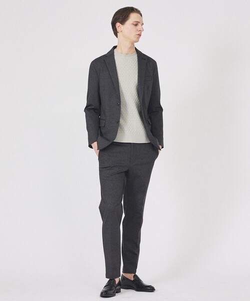 ABAHOUSE GRAY(アバハウスグレイ)の「【ハイストレッチ】ブロックチェック ジャガード クルーネックニット(ニット/セーター・メンズ・ホワイト/ブラック/ネイビー/グリーン/ライトグレー・50/48/46)」の20枚目の写真