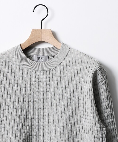 ABAHOUSE GRAY(アバハウスグレイ)の「【ハイストレッチ】ブロックチェック ジャガード クルーネックニット(ニット/セーター・メンズ・ホワイト/ブラック/ネイビー/グリーン/ライトグレー・50/48/46)」の21枚目の写真