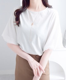 袖異素材バルーンTシャツ