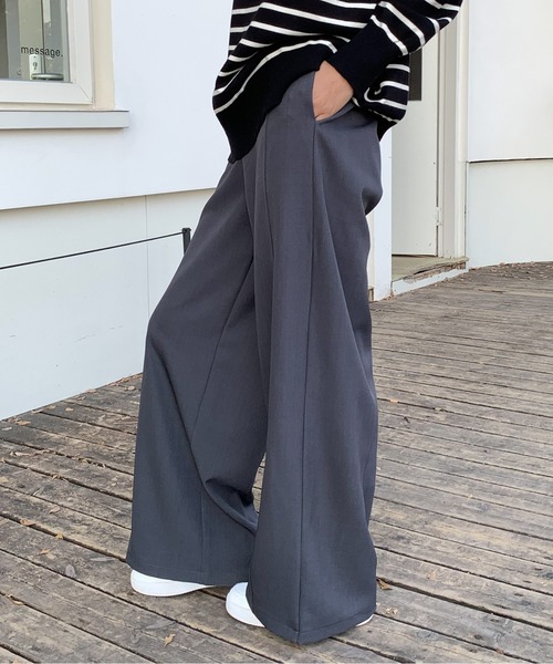 Siel(シエル)の「クラシックデザインスラックス(スラックス・レディース・カーキ/グレー/アイボリー/ブラック・LARGE/MEDIUM)」の21枚目の写真