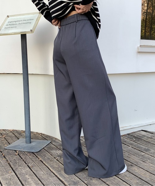 Siel(シエル)の「クラシックデザインスラックス(スラックス・レディース・カーキ/グレー/アイボリー/ブラック・LARGE/MEDIUM)」の12枚目の写真