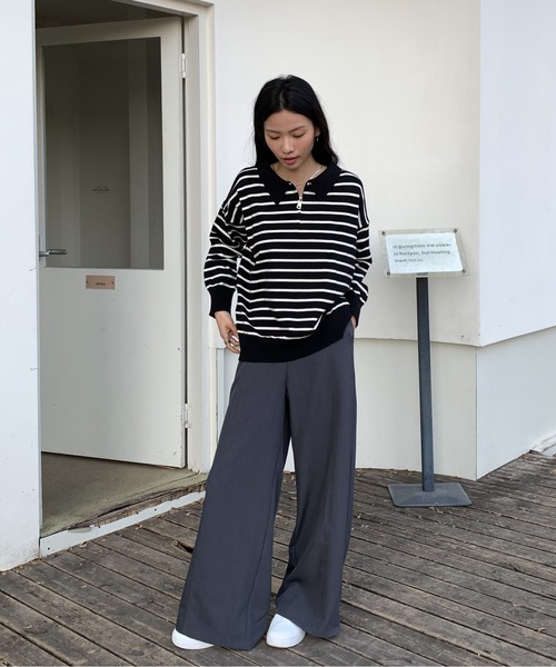 Siel(シエル)の「クラシックデザインスラックス(スラックス・レディース・カーキ/グレー/アイボリー/ブラック・LARGE/MEDIUM)」の14枚目の写真