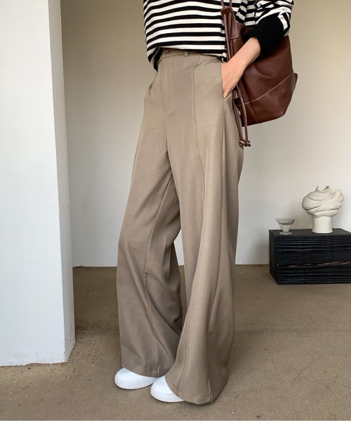 Siel(シエル)の「クラシックデザインスラックス(スラックス・レディース・カーキ/グレー/アイボリー/ブラック・LARGE/MEDIUM)」の16枚目の写真
