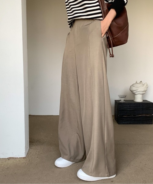 Siel(シエル)の「クラシックデザインスラックス(スラックス・レディース・カーキ/グレー/アイボリー/ブラック・LARGE/MEDIUM)」の5枚目の写真