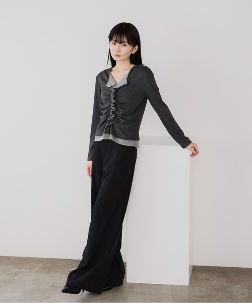 Siel(シエル)の「クラシックデザインスラックス(スラックス・レディース・カーキ/グレー/アイボリー/ブラック・LARGE/MEDIUM)」の18枚目の写真