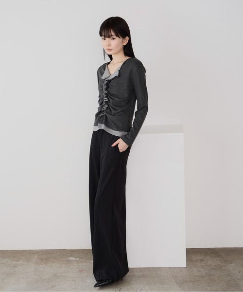 Siel(シエル)の「クラシックデザインスラックス(スラックス・レディース・カーキ/グレー/アイボリー/ブラック・LARGE/MEDIUM)」の17枚目の写真