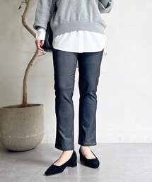 【S/Mサイズ展開】起毛ストレッチテーパード