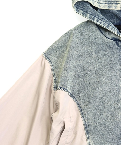 ANAP GiRL(アナップガール)の「キリカエ配色ブルゾン(ブルゾン・キッズ・ブルー/ベージュ・XS/S/M)」の18枚目の写真