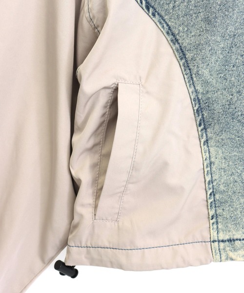 ANAP GiRL(アナップガール)の「キリカエ配色ブルゾン(ブルゾン・キッズ・ブルー/ベージュ・XS/S/M)」の21枚目の写真